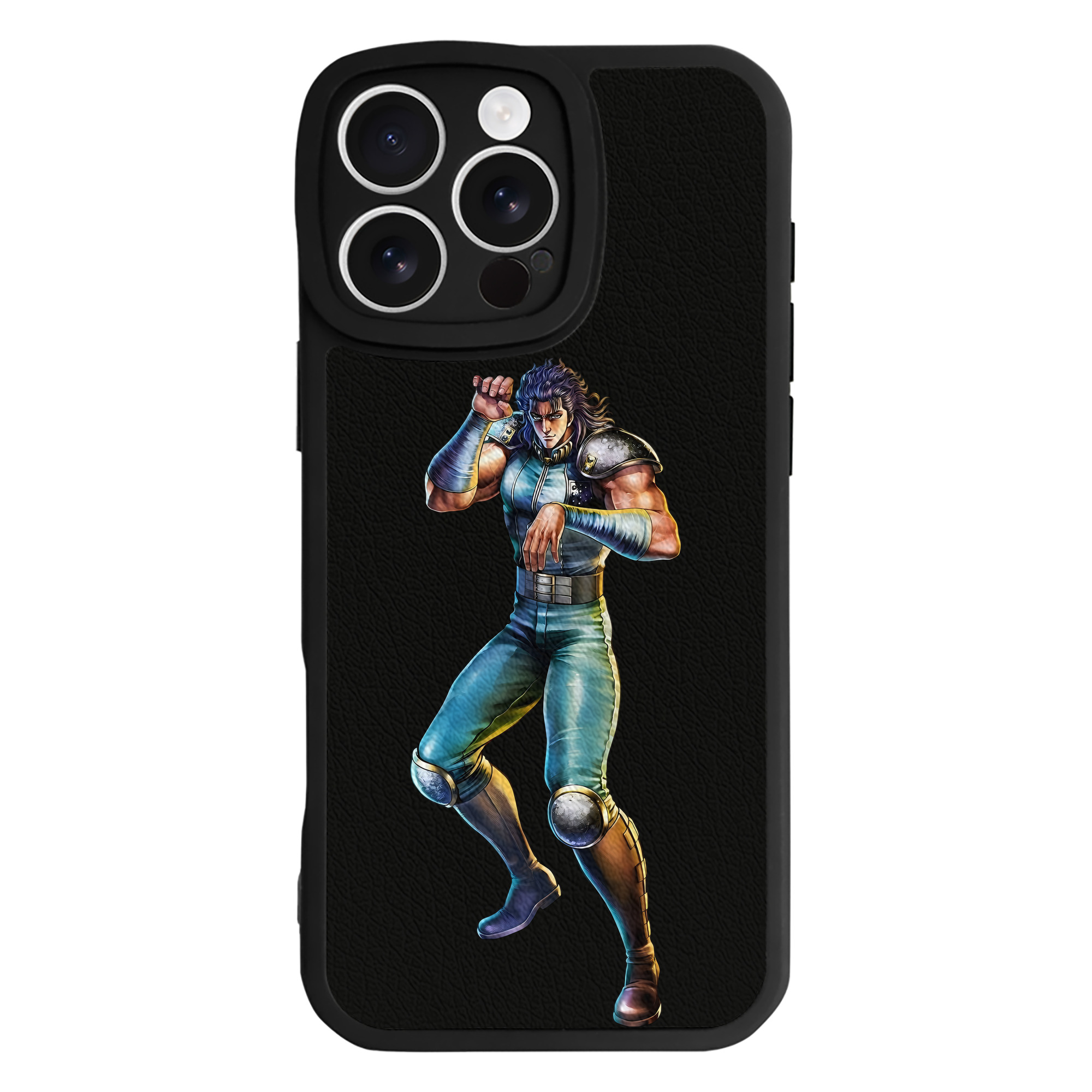 （画像用） 北斗の拳 Fist of the North Star 【iPhone 16シリーズ対応】シリコンスマホケース（レザー調） 材質：シリコン